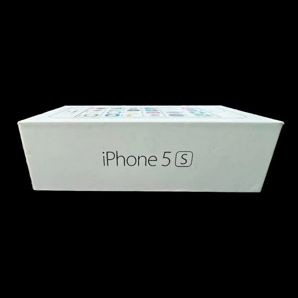Vintage EMPTY BOX ONLY Apple iPhone 5s Silver With Instructions‎ And Stickers